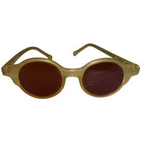 Zerezes Sunglass Round Translucent Yellow With Case - Farm X Zerezes Collab